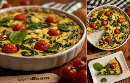 Fitness Rezept: Spinatquiche – salziger francözisches Kuchen