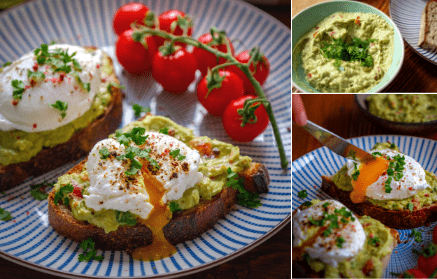 Fitnessrezept: Brot mit Avocado-Aufstrich und verlorenem Ei