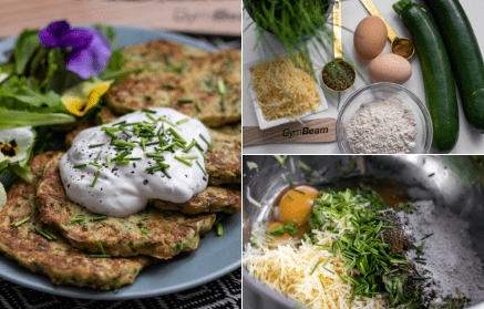 Fitnessrezept: Zucchini-Pfannkuchen mit frischen Kräutern