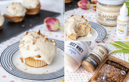 Fitness-Rezept: Leckere Protein-Cupcakes mit Mandel-Toppin