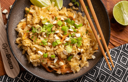 Fitnessrezept: Pad Thai mit Hühnchen und Ingwer