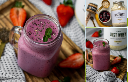 Fitness Rezept: Erfrischender Waldfrucht-Smoothie 