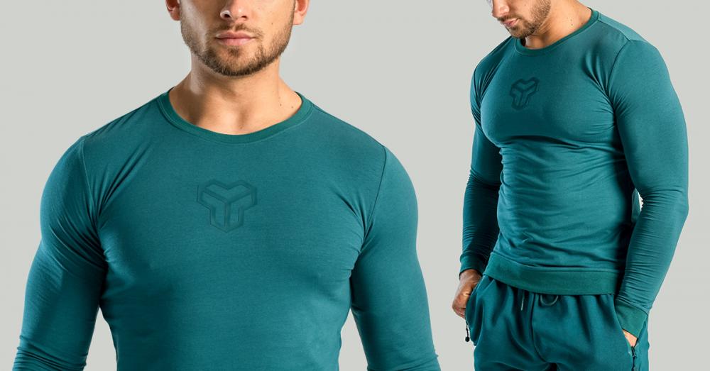 Essential Langarm-T-Shirt Deep Teal - STRIX