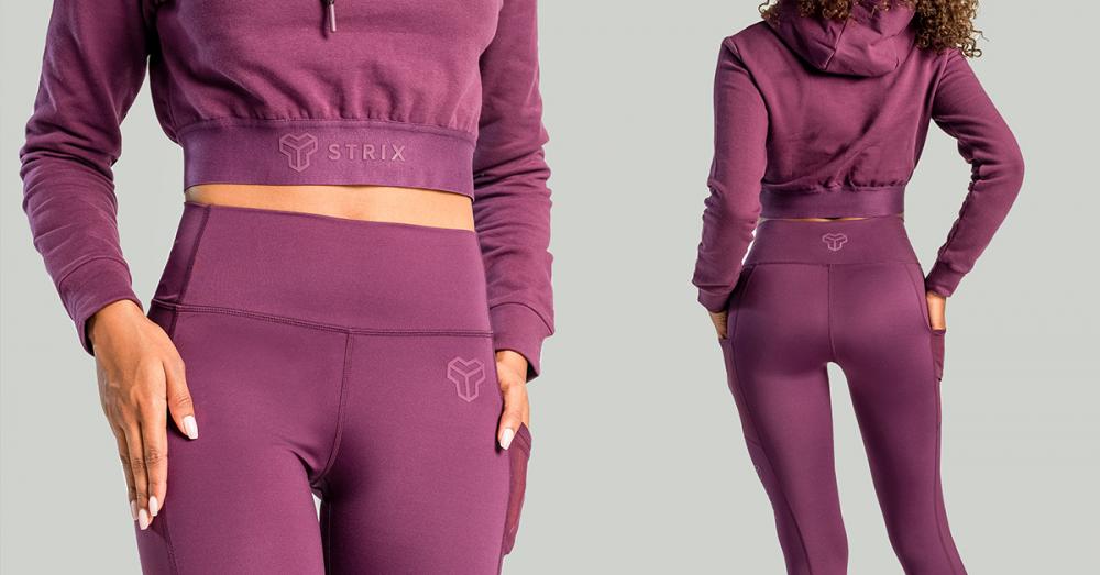 Women's Essential Leggings Plum - STRIX