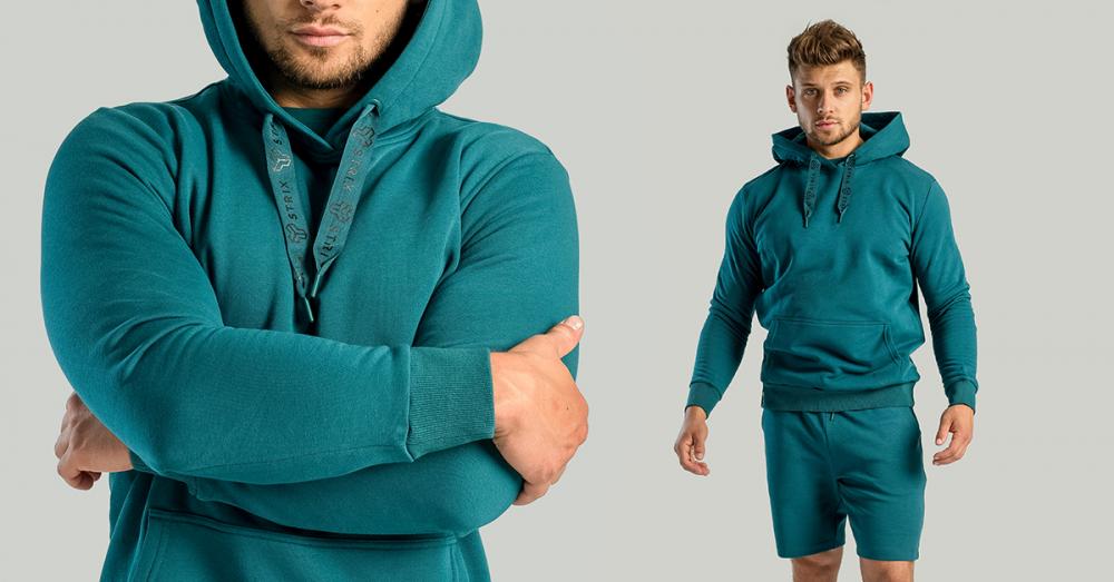 Mikina Hoodie Aster Deep Teal - STRIX