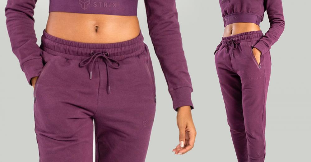 Women's Essential Joggers Plum - STRIX