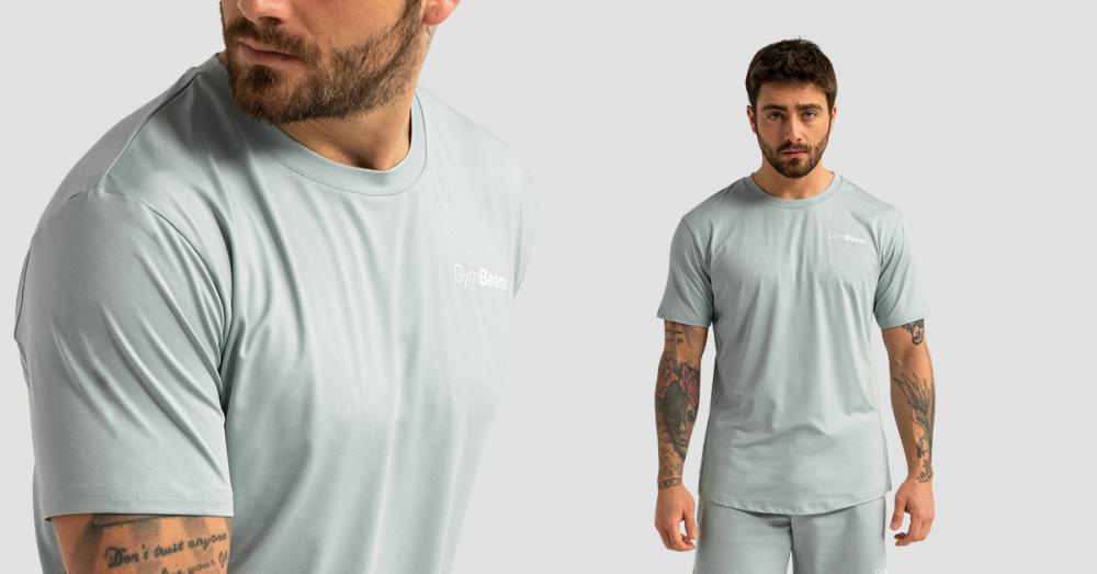 Grenzenloses Sport-T-Shirt für Herren Eukalyptus - GymBeam