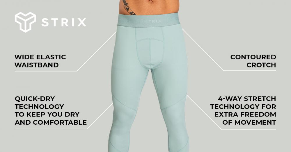 Men's Nebula Leggings Stone Blue - STRIX