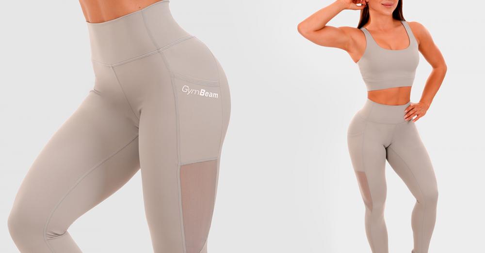 Mesh Panel Leggings grau - GymBeam