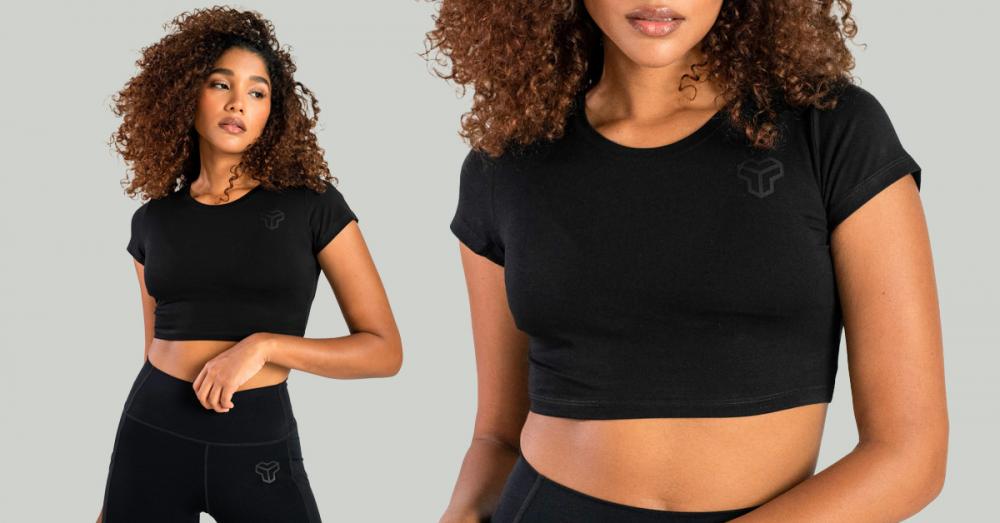 Women's Essential CropTop Black - STRIX