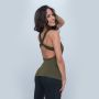 Tank Top für Damen Crossed Military Green - GymBeam 