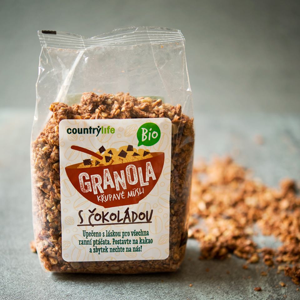 BIO Granola - knusprige fruchtige Müsli 350 g  - Country Life