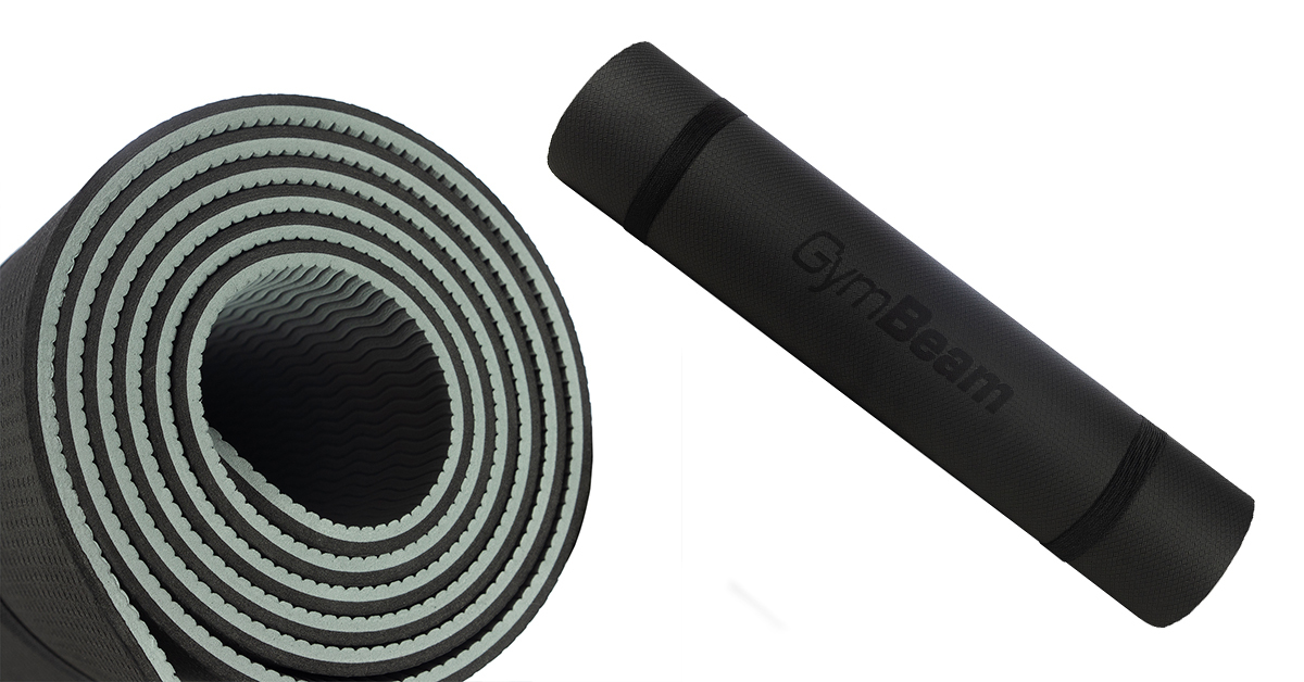 Dual Yoga Mat Grey/Black - GymBeam